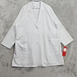 NEW Grey's Anatomy by Barco Lab Coat Womens 3XL White Signature Uniform Medical